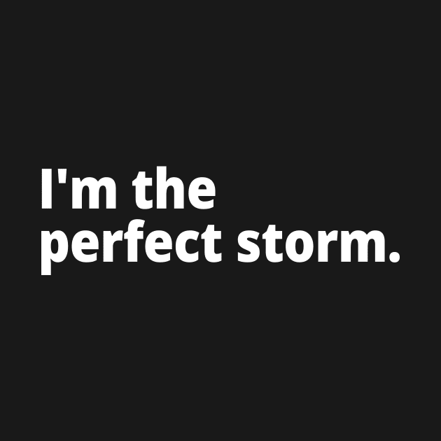 I'm the perfect storm. by WittyChest