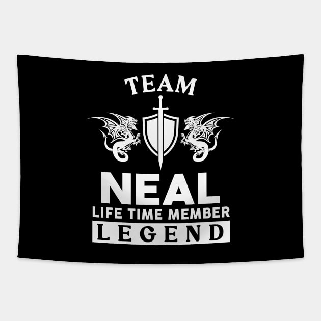 Neal Name T Shirt - Neal Life Time Member Legend Gift Item Tee Tapestry by unendurableslemp118