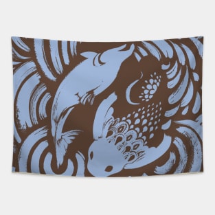 Koi and Salmon Tapestry