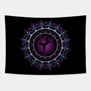 yoga lotus mandala Tapestry