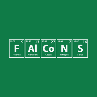 Falcons (F-Al-Co-N-S) Periodic Elements Spelling T-Shirt