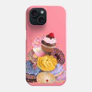 Cupcakes and Donuts Phone Case