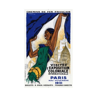 Exposition Paris 1931 France Vintage Wall Art T-Shirt