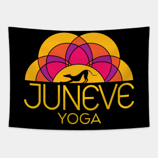 JUNEVE YOGA logo (for DARK shirts) Tapestry