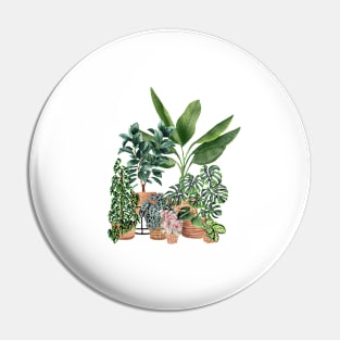 House Plants Illustration 15 Pin