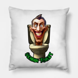 Skibidi Toilet: Modern and Terrifying Design Pillow