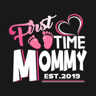 First Time Mommy New Mom Est 2021 Mothers Day gift T-Shirt