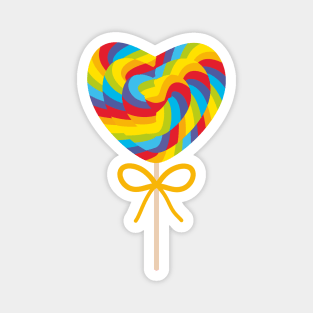 Candy on stick with twisted design Magnet