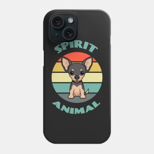 My Spirit Animal Chihuahua - Funny Dog Mom and Dog Dad Dog puppy Lover Cute Phone Case