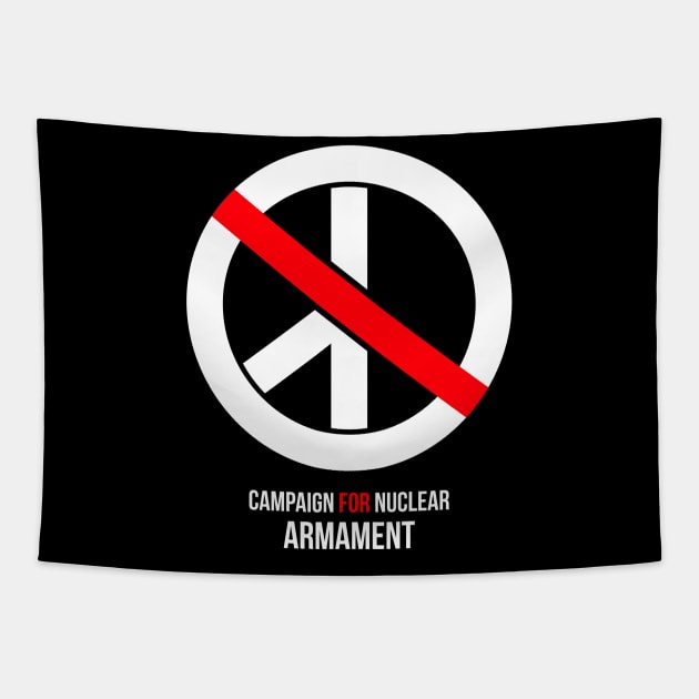 Campaign for Nuclear Armament CND parody Tapestry by mubays