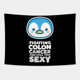 Penguin Fighting Tapestry