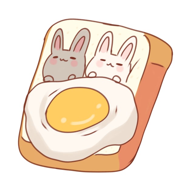 Bunnies on toast by Mayarart