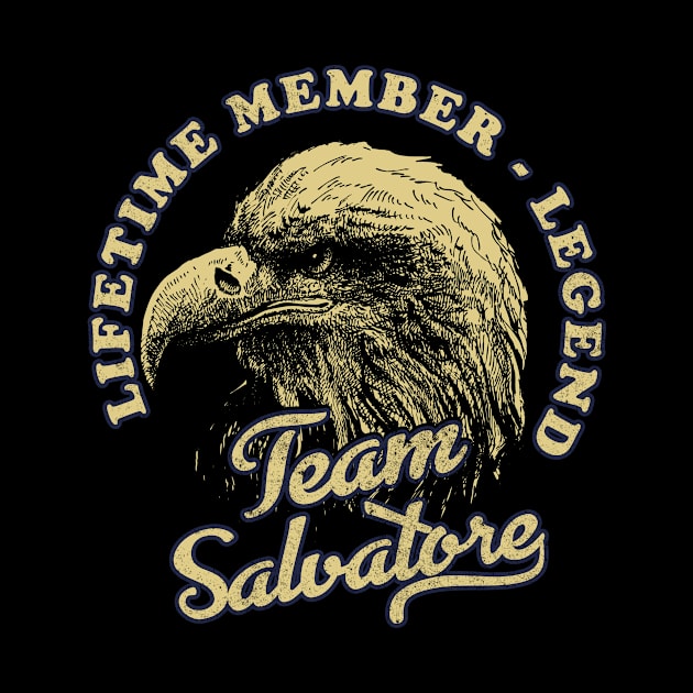 Salvatore Name - Lifetime Member Legend - Eagle by Stacy Peters Art