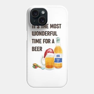 Alternative Christmas design - wonderful time for a beer Phone Case