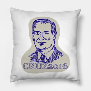 Ted Cruz 2016 President Drawing Pillow