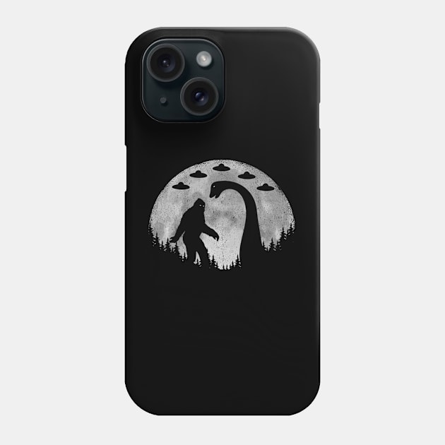 Bigfoot Loch Ness Monster Phone Case by Tesszero