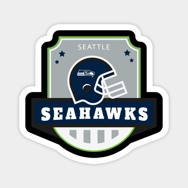 Seattle Seahawks Football Magnet by info@dopositive.co.uk