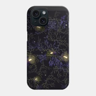 Luminous Night with fireflies Phone Case