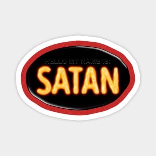 Hello My Name Is Satan Magnet