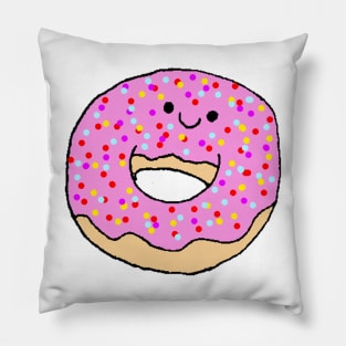 Cute Donut Doodle Pillow