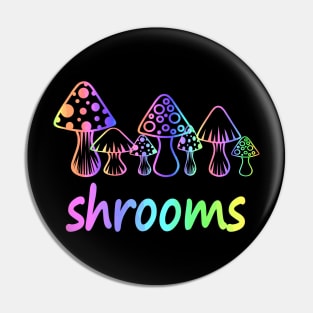 COLORFUL Magic Mushroom Pin