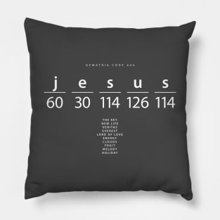 Jesus word code in the English Gematria Pillow