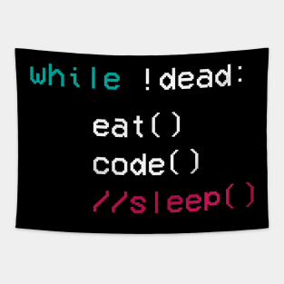 eat code sleep Coder Software Engineer App Developer Tapestry