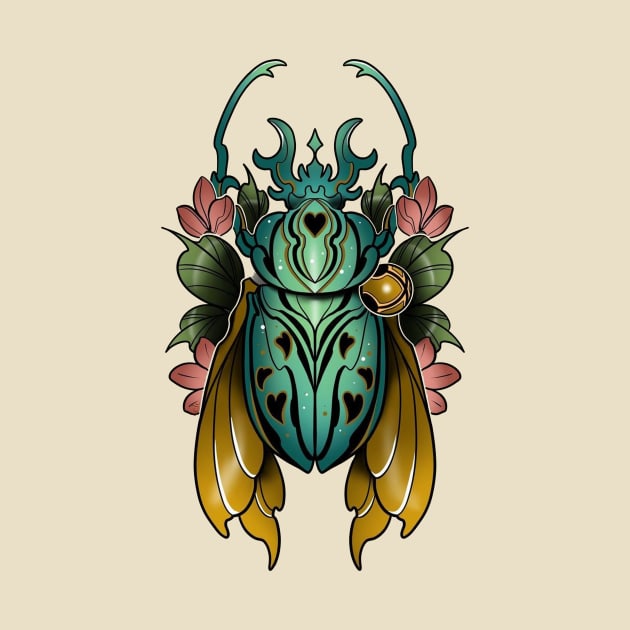 scarab beetle by Ninja banana