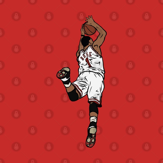 Derrick Rose Dunk by rattraptees