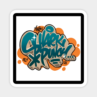 Shark Punch - Graffiti logo Magnet