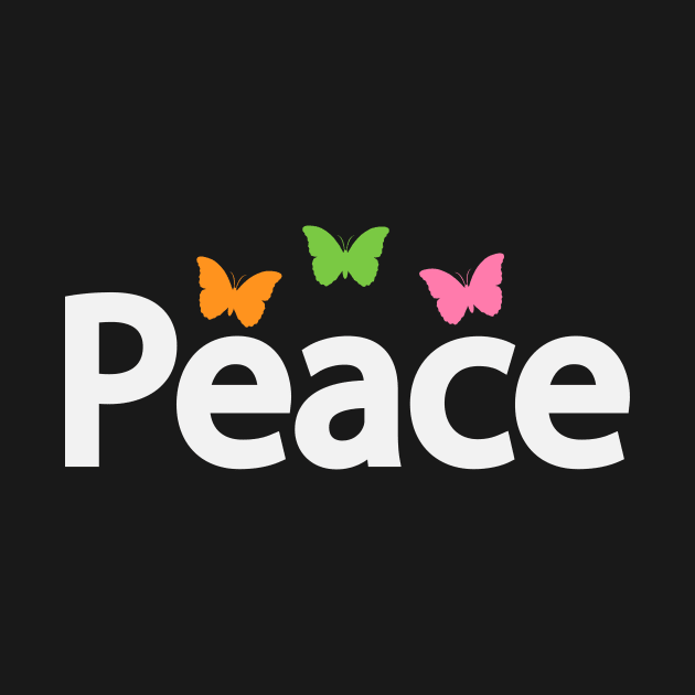 Peace being peaceful creative text design by D1FF3R3NT