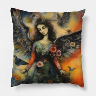 Povitrulya mountain winds daughter. Ukrainian folklore love angel Pillow