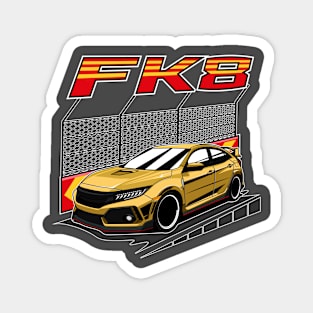 Yellow civic type R FK8 Magnet