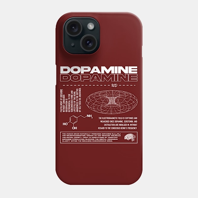 RED - Dopamine Phone Case by RedBanzino