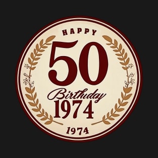 Vintage 1974 50th Birthday Gifts 50 Year Old T-Shirt