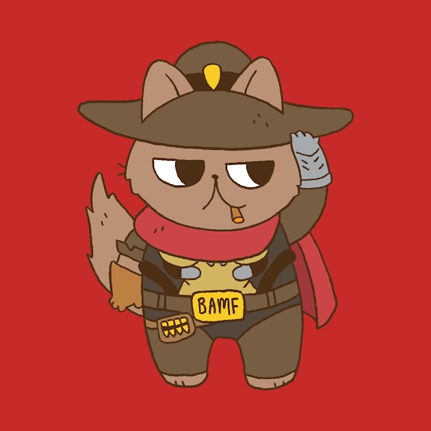 Overwatch McCree Cat by iamlunasol