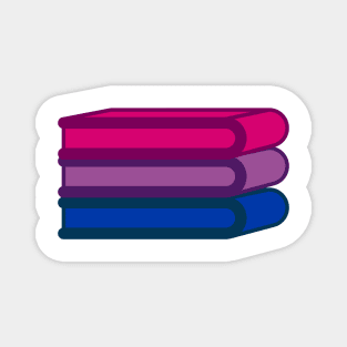 Bisexual Flag Bookstack Magnet