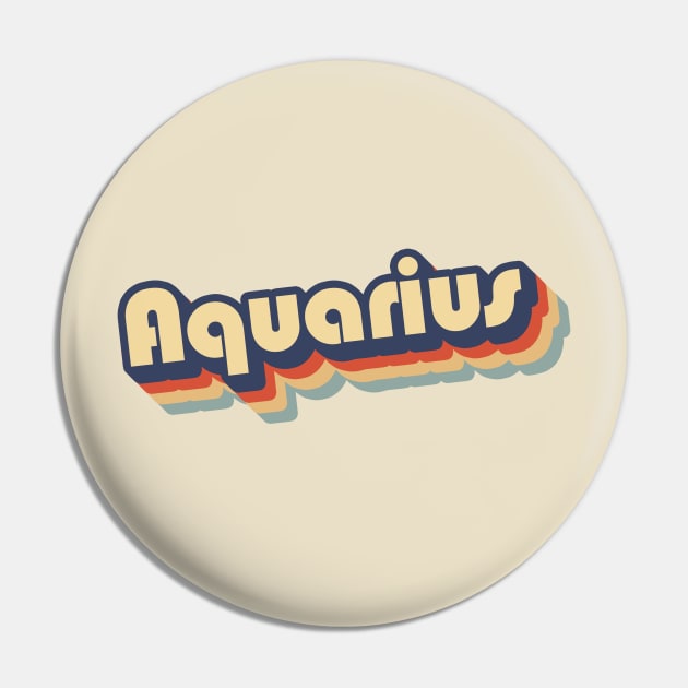 Aquarius Retro '70s Pin by kamagib@yahoo.com