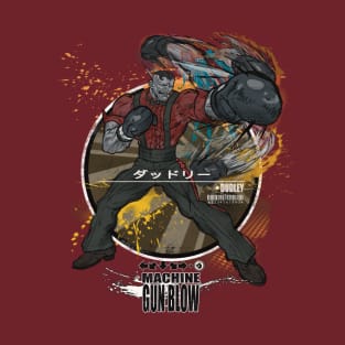 DUDLEY: MACHINE GUN BLOW - BLACK/RED T-Shirt