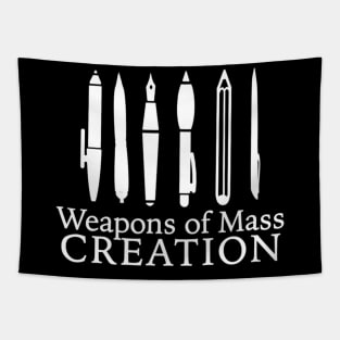 Writer Shirt Weapons Of Mass Creation Author Teacher Tapestry