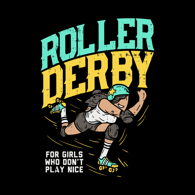 Roller Derby Tshirt I roller skating by biNutz