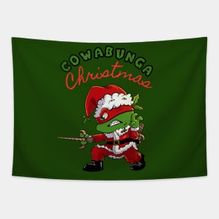 COWABUNGA CHRISTMAS RAPH! Tapestry