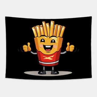 Cute French Fries T-Shirt Tapestry