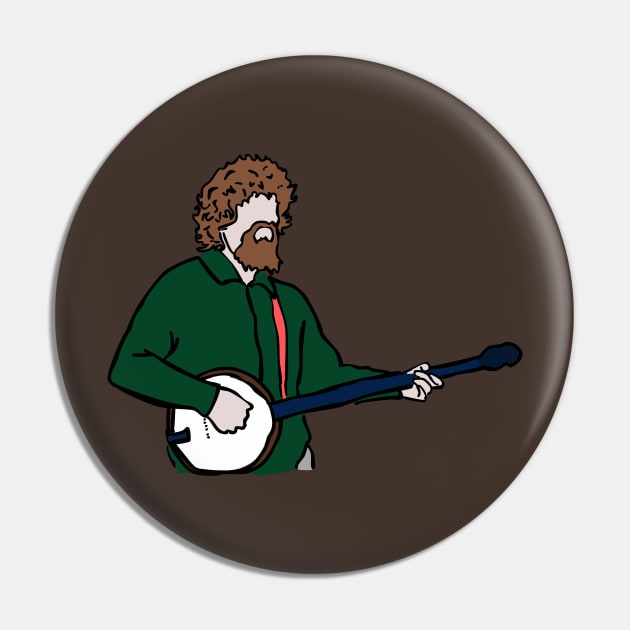 The Late Great Luke Kelly - Dubliners Tribute Pin by Melty Shirts