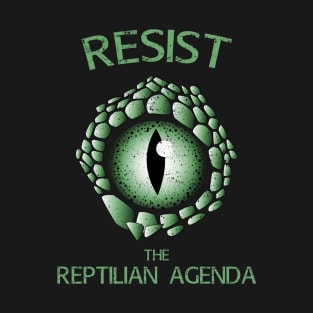 Resist The Reptilian Agenda Lizard People T-Shirt