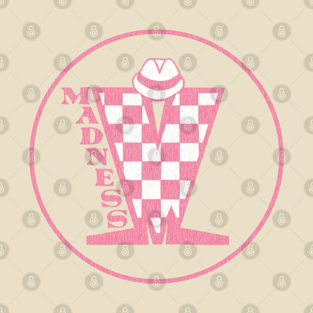 Madness Vintage Plastisol Texture Checkerboard Pink & White by Skate Merch