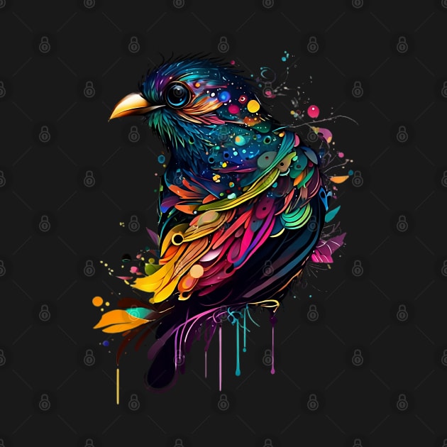 Colorful Abstract Bird by TheKiziox