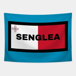 Senglea City in Malta Flag Tapestry