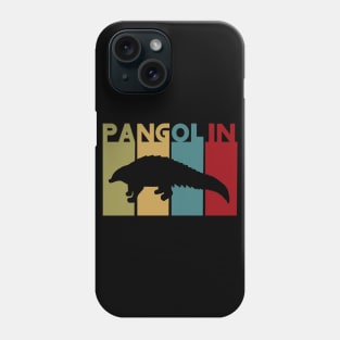 Vintage Pangolin Natur Asien Bild Sonnenuntergang Look Phone Case