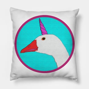 goose unicorn Pillow